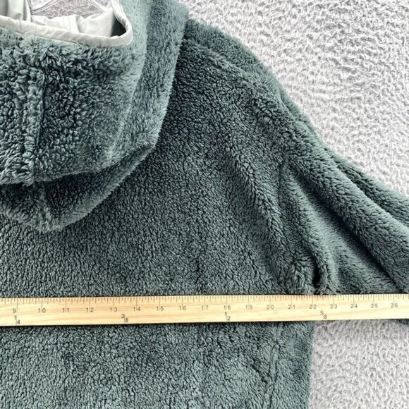 Patagonia Los Gatos Jacket Womens Medium Green Reversible Sherpa Hoodie Outdoors - Picture 8 of 11